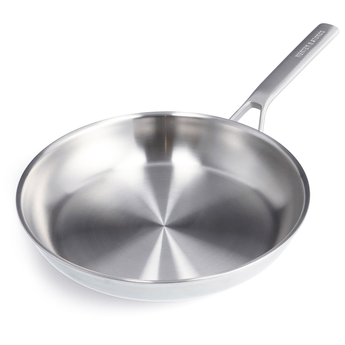 Merten & Storck Tri-Ply Stainless Steel Induction 10 and 12 Frying Pan Skillet Set, Silver